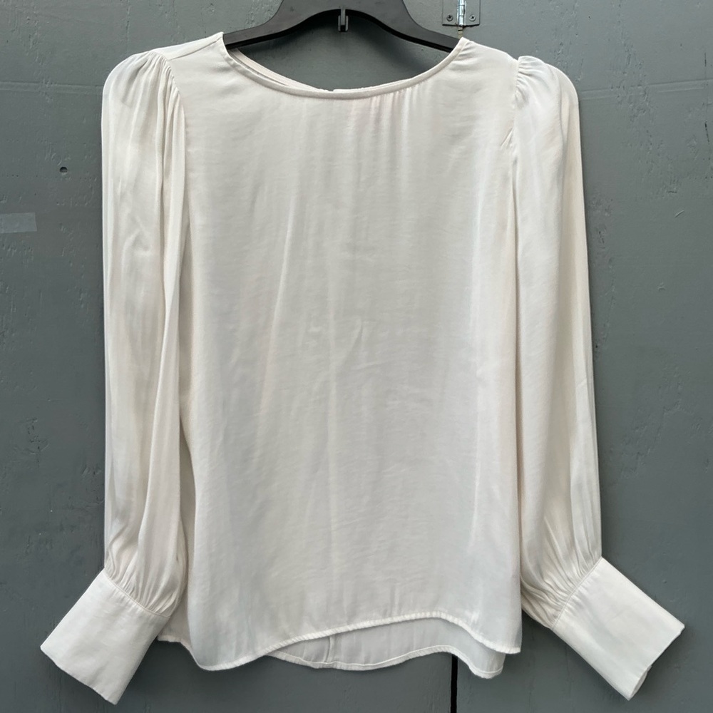 Philosophy Cream Long Sleeve Blouse